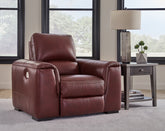 Bay Furniture Gallery - Ashley Furniture - Alessandro Living Room - PWR REC Loveseat/CON/ADJ HDRST / Garnet - U2550118